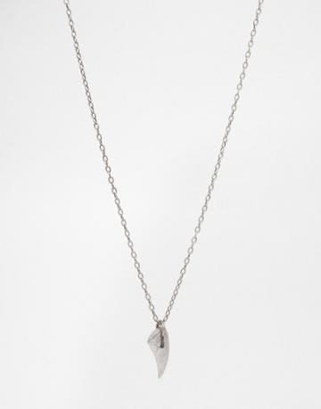 Seven London Tooth Necklace In Silver - Silver