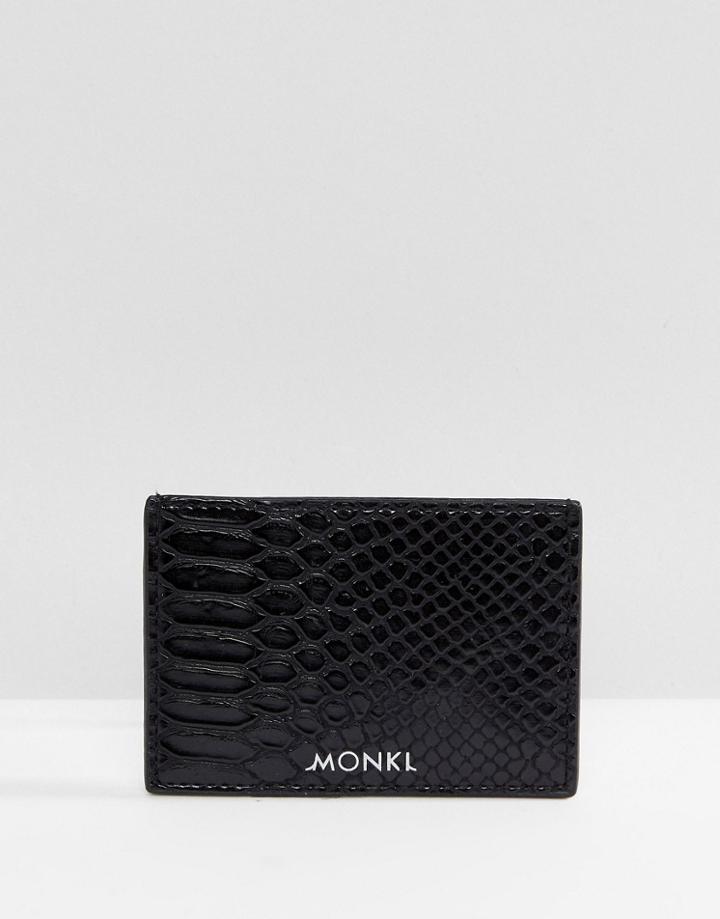 Monki Croc Card Holder - Black