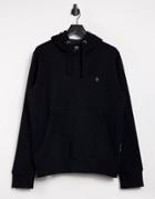 French Connection Overhead Logo Hoodie In Black