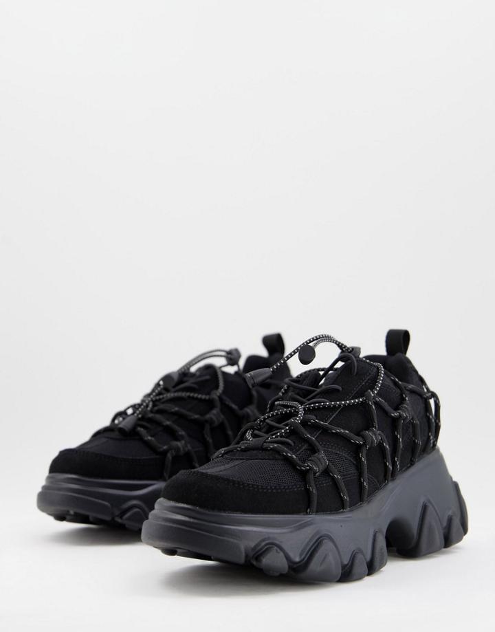 Asos Design Durban Chunky Hiker Sneakers In Black