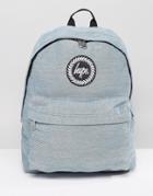 Hype Washed Denim Backpack - Blue