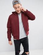 Tokyo Landry Cotton Twill Hooded Jacket - Red