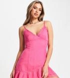 Asyou Frill Edge Cami Sundress In Pink