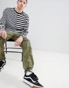 Fairplay Rakim Contrast Stripe Long Sleeve T-shirt - Black