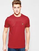 Lyle & Scott T-shirt With Eagle Logo In Red - Ruby