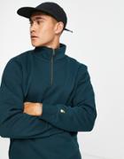 Carhartt Wip Chase Half Zip Sweastshirt In Burgundy-green