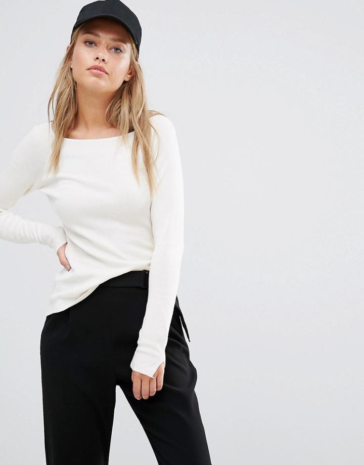 Vila Long Sleeve Top - Cream
