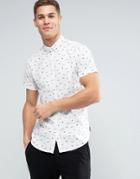 Jack & Jones Originals Short Sleeve Shirt With Shark Print - White