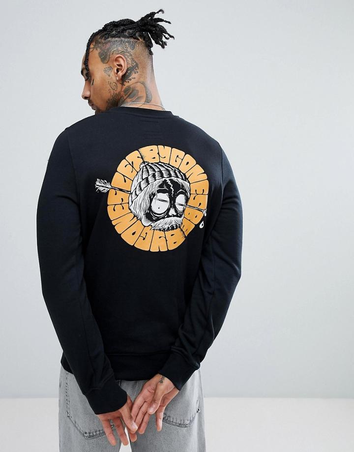 Element Sweatshirt With Back Print - Black