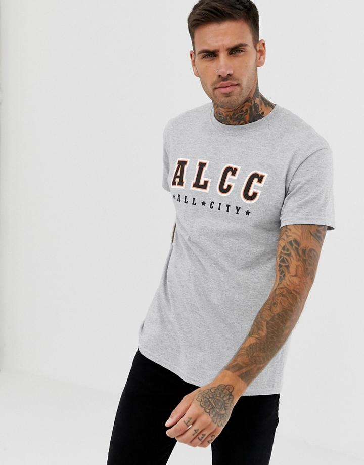 A London Map Back Print T-shirt-white