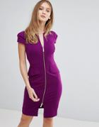 Ted Baker Structured Pencil Dress - Purple