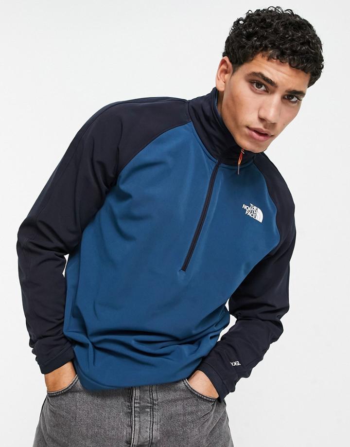 The North Face Tekware 1/4 Zip Fleece In Navy