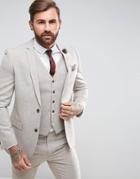 Harry Brown Slim Fit Donegal Nep Suit Jacket - Tan