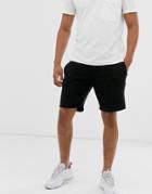 River Island Jersey Shorts In Black