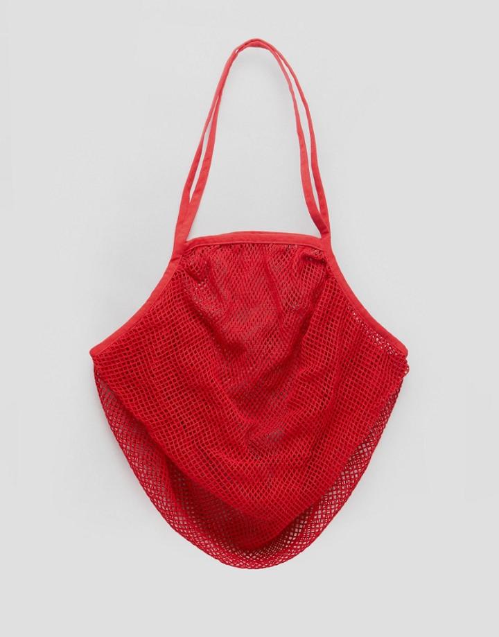 Asos Beach String Bag In Red - Red