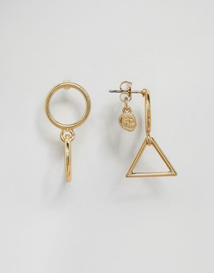 Cheap Monday Outline Earrings - Gold