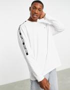 Tommy Jeans Tape Logo Long Sleeve T-shirt In White