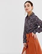 Benetton Overall Printed Vintage Blouse - Multi