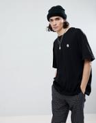 Cheap Monday Logo Oversized T-shirt Black - Black