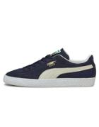 Puma Classic Suede Sneakers In Navy-red