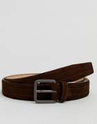 Selected Homme Smart Leather Belt - Brown