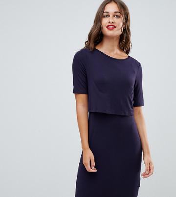 New Look Maternity Nursing Dress - Navy