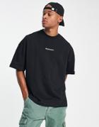 Topman Extreme Oversized T-shirt With Glory And Honor Embroidery In Black