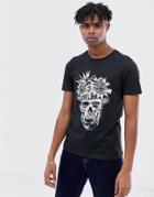 Jack & Jones Originals T-shirt With Skull Graphic - Black