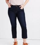 Madewell Plus Cropped Flare Jeans In Indigo-navy