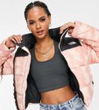 The North Face Saikuru Cropped Jacket In Pink Tie Dye - Exclusive To Asos-neutral