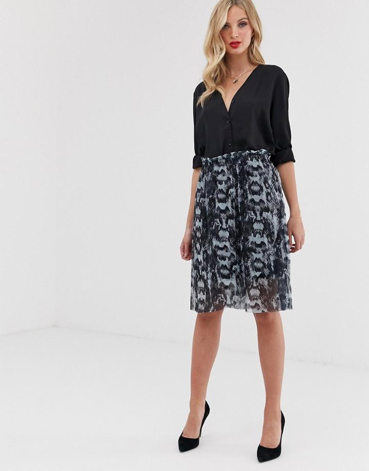Vero Moda Printed Skater Skirt - Multi