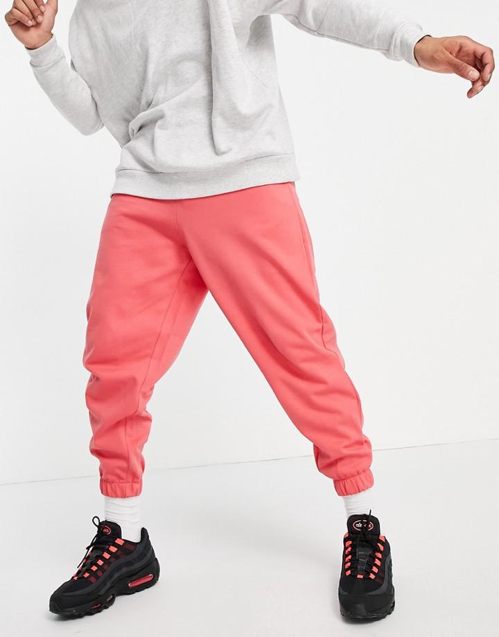 Asos Design Oversized Sweatpants In Pink - Pink - Part Of A Set