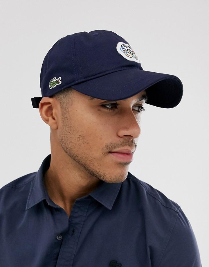 Lacoste Baseball Cap In Navy