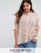 Koko Plus Shirt In Bird Print - Cream