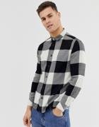 Burton Menswear Shirt With Large Check In White