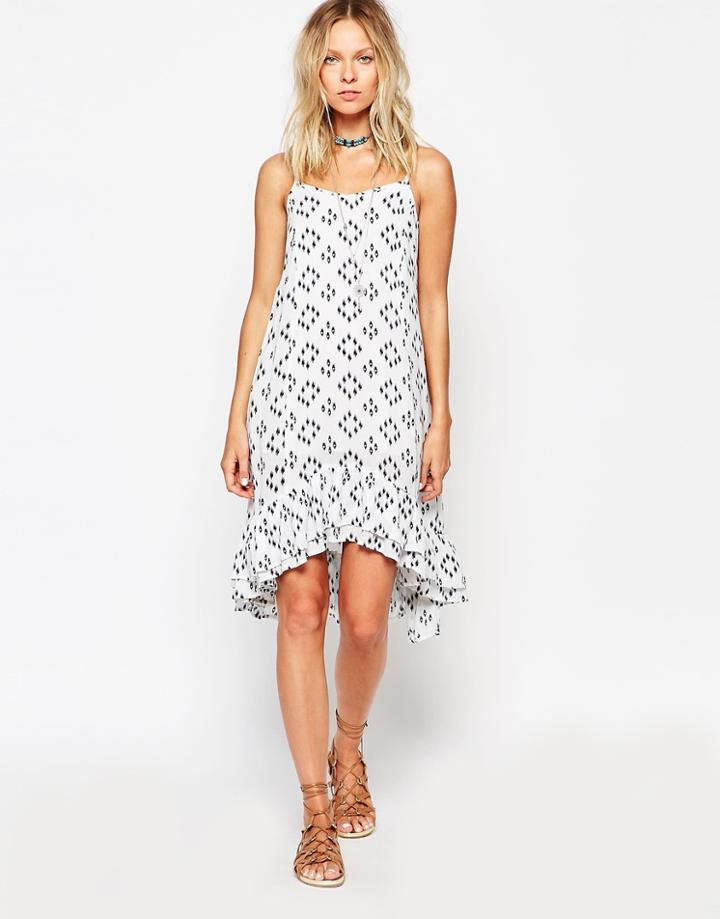 Diya Dip Hem Ikat Dress