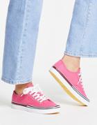 Tommy Jeans Lace Up Sneakers In Pink