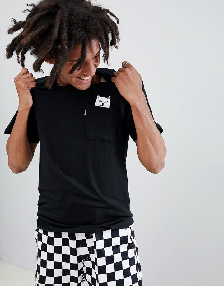Ripndip Lord Nermal T-shirt With Pocket In Black - Black