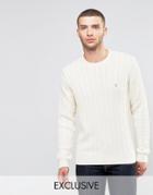 Farah Sweater With Cable Knit Exclusive - Cream