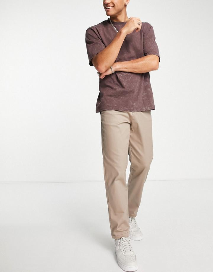 Jack & Jones Intelligence Kane Loose Fit Chino In Beige-neutral