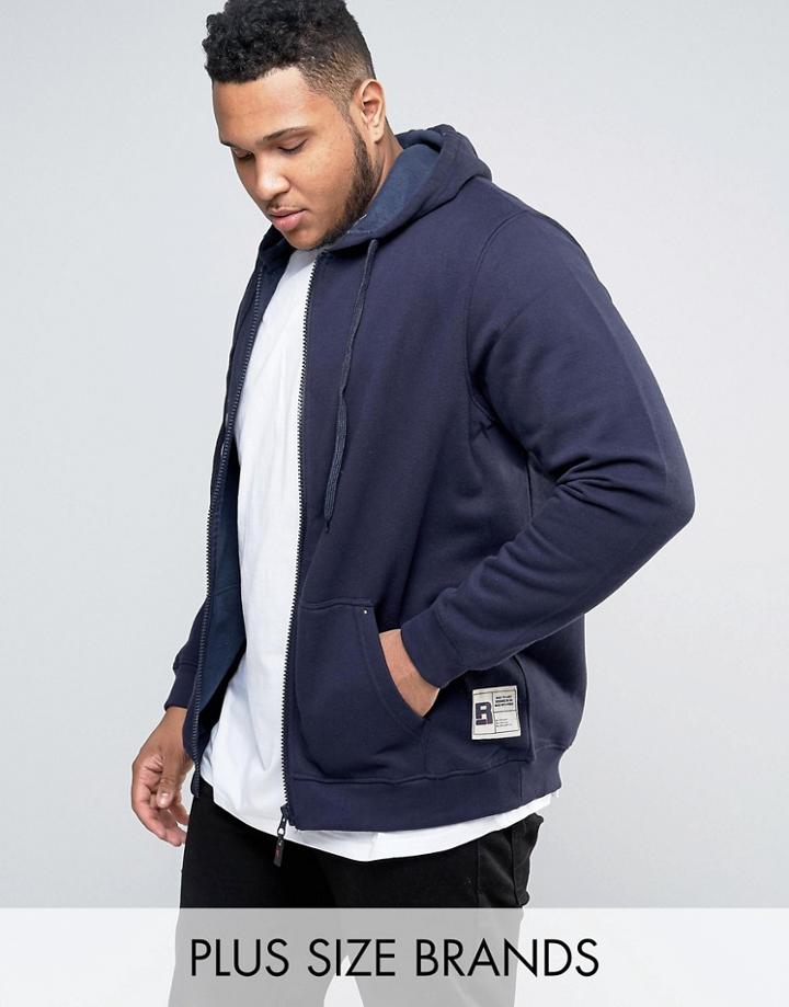 Duke Plus Hoodie In Navy - Navy