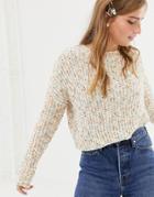 New Look Chenille Sweater - Cream