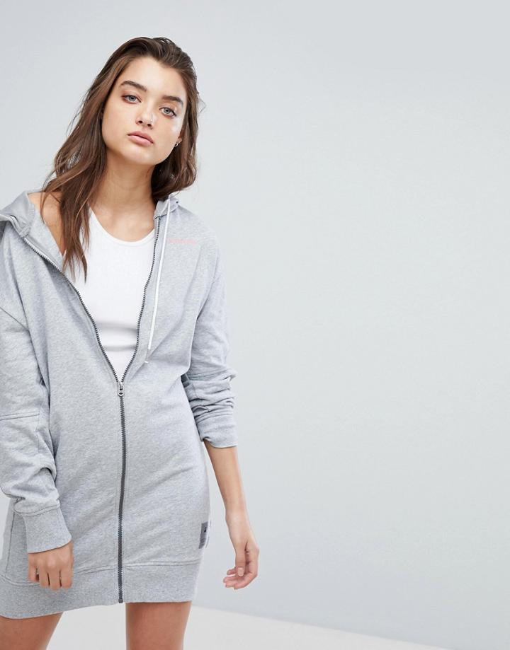 G-star Zip Through Hooded Dress - Gray