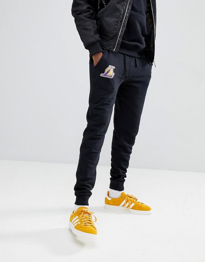 New Era Nba Los Angeles Lakers Joggers In Black - Black