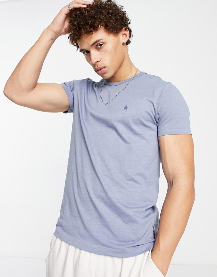 French Connection Crew Neck T-shirt In Sky Blue