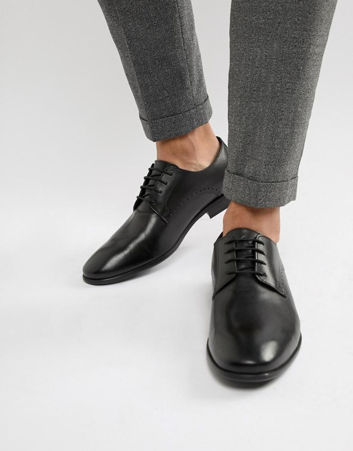 Base London Westbury Formal Derby Shoes In Black