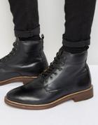 Ben Sherman Aine Lace Up Boots - Black