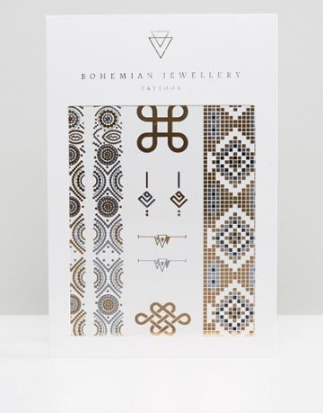 Bohemian Jewelry Body Tattoos - Gold