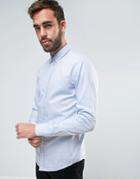 Boss Orange By Hugo Boss Micro Dobby Slim Shirt - Blue