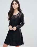 Only Evania Lace Evening Dress - Navy